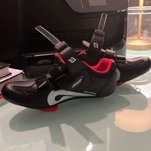 Black peloton cycle shoes